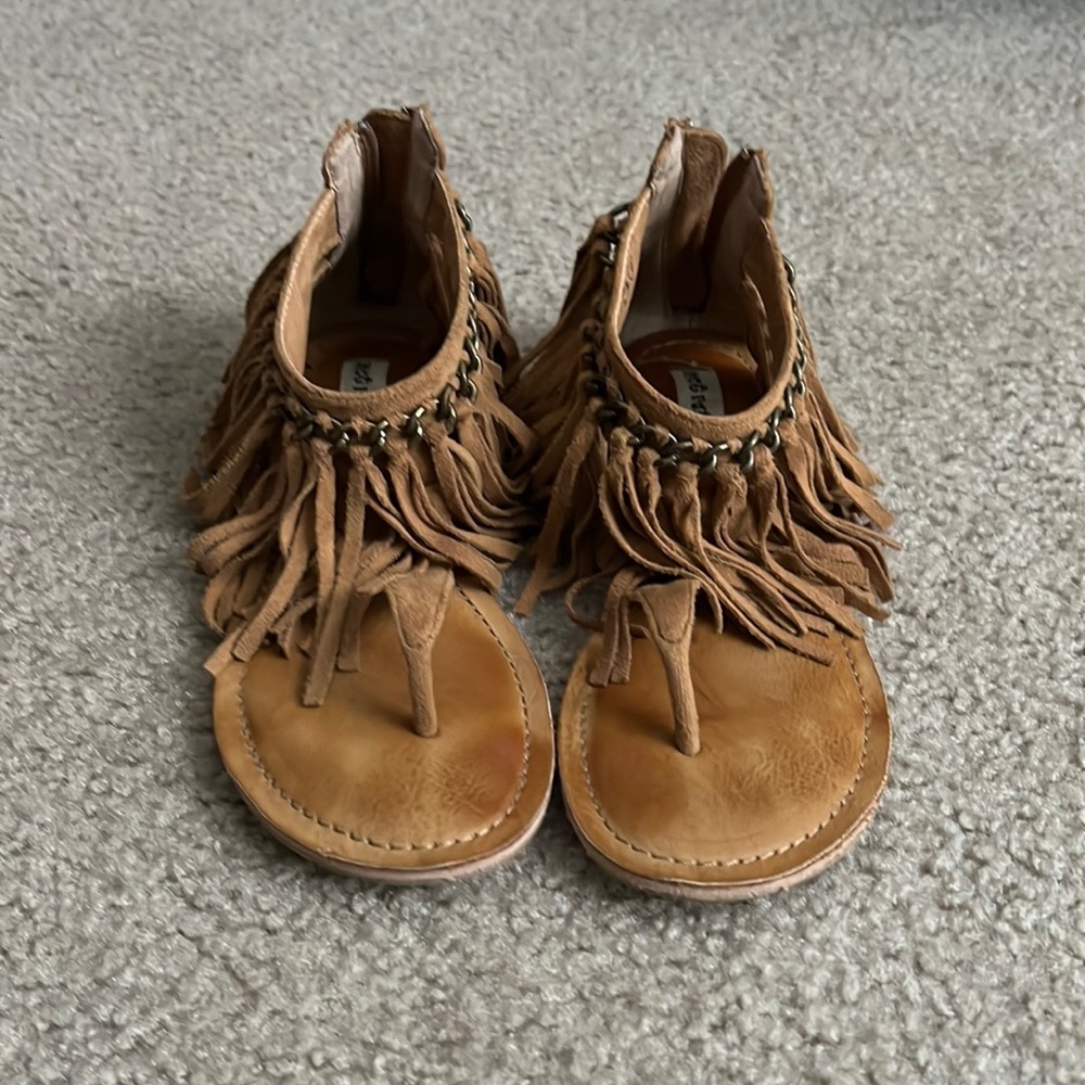Not Rated Fringe Moccasin Sandals